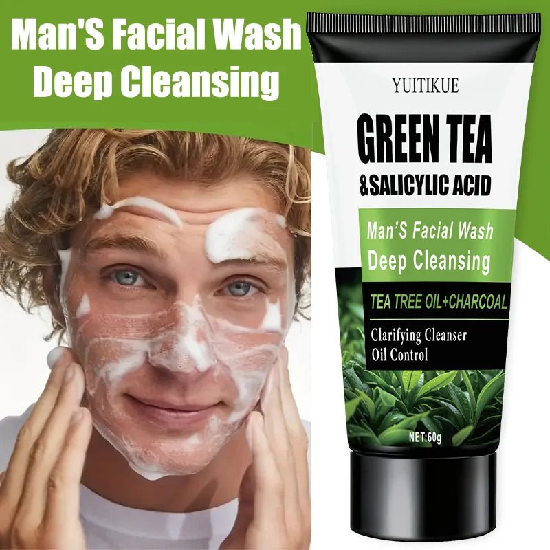 WaterIceLevin Green Tea & Salicylic Acid Men’s Facial Wash – Deep Cleansing, Oil Control & Refreshing Gentle Cleanser with Tea Tree & Charcoal - sensationmarketsensationmarket14:29#1pcWaterIceLevin Green Tea & Salicylic Acid Men’s Facial Wash – Deep Cleansing, Oil Control & Refreshing Gentle Cleanser with Tea Tree & Charcoal1pc