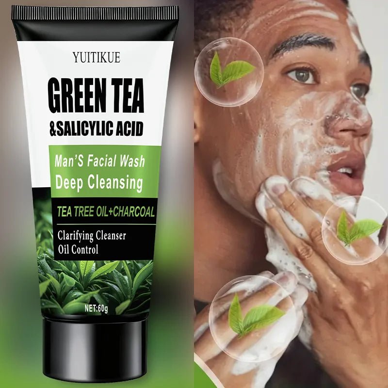 WaterIceLevin Green Tea & Salicylic Acid Men’s Facial Wash – Deep Cleansing, Oil Control & Refreshing Gentle Cleanser with Tea Tree & Charcoal - sensationmarketsensationmarket14:29#1pcWaterIceLevin Green Tea & Salicylic Acid Men’s Facial Wash – Deep Cleansing, Oil Control & Refreshing Gentle Cleanser with Tea Tree & Charcoal1pc