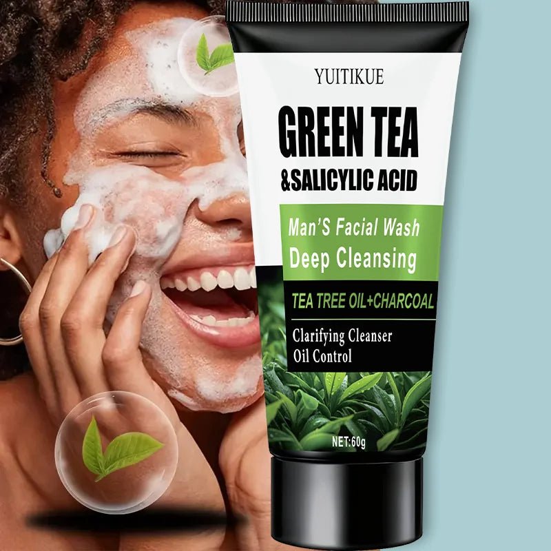 WaterIceLevin Green Tea & Salicylic Acid Men’s Facial Wash – Deep Cleansing, Oil Control & Refreshing Gentle Cleanser with Tea Tree & Charcoal - sensationmarketsensationmarket14:29#1pcWaterIceLevin Green Tea & Salicylic Acid Men’s Facial Wash – Deep Cleansing, Oil Control & Refreshing Gentle Cleanser with Tea Tree & Charcoal1pc