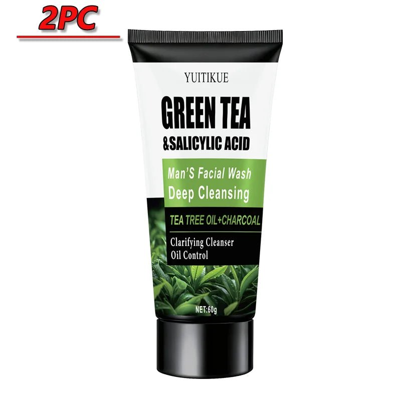 WaterIceLevin Green Tea & Salicylic Acid Men’s Facial Wash – Deep Cleansing, Oil Control & Refreshing Gentle Cleanser with Tea Tree & Charcoal - sensationmarketsensationmarket14:200003699#2pcWaterIceLevin Green Tea & Salicylic Acid Men’s Facial Wash – Deep Cleansing, Oil Control & Refreshing Gentle Cleanser with Tea Tree & Charcoal2pc
