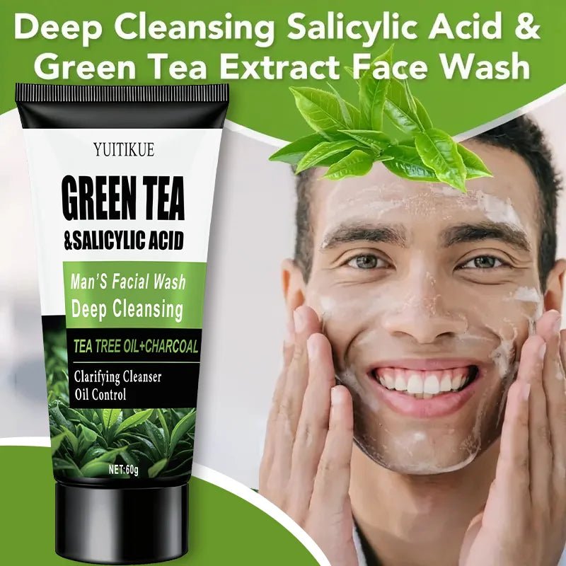WaterIceLevin Green Tea & Salicylic Acid Men’s Facial Wash – Deep Cleansing, Oil Control & Refreshing Gentle Cleanser with Tea Tree & Charcoal - sensationmarketsensationmarket14:29#1pcWaterIceLevin Green Tea & Salicylic Acid Men’s Facial Wash – Deep Cleansing, Oil Control & Refreshing Gentle Cleanser with Tea Tree & Charcoal1pc