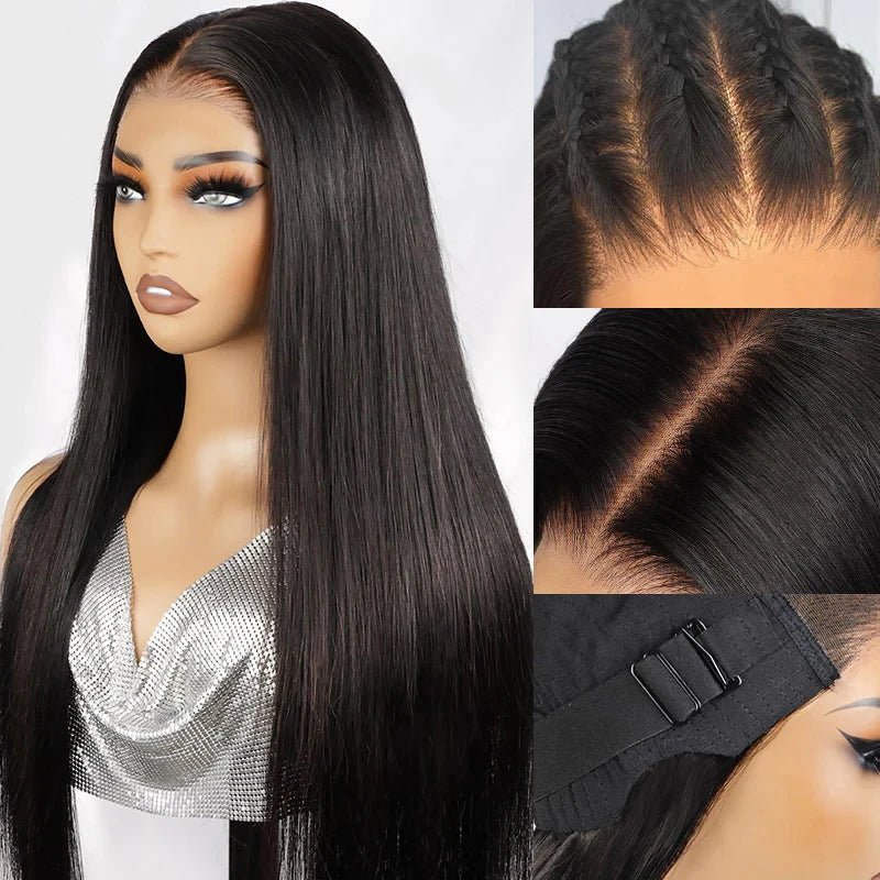 Wear & Go Glueless 13x6 HD Lace Front Wig – Indian Cuticle Aligned Human Hair for Black Women | Invisible Lace, Zero Glue - sensationmarketsensationmarket191284209:13815387#Straight;191288010:3327837#Black;191290947:25118816#4 Inches;211092054:-4#13x6glulessWear & Go Glueless 13x6 HD Lace Front Wig – Indian Cuticle Aligned Human Hair for Black Women | Invisible Lace, Zero Glue4 Inches|13x6glulessBlackStraight