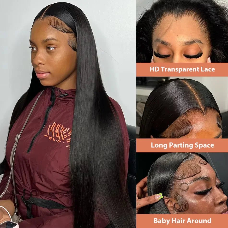 Wear & Go Glueless 13x6 HD Lace Front Wig – Indian Cuticle Aligned Human Hair for Black Women | Invisible Lace, Zero Glue - sensationmarketsensationmarket191284209:13815387#Straight;191288010:3327837#Black;191290947:25118816#4 Inches;211092054:-4#13x6glulessWear & Go Glueless 13x6 HD Lace Front Wig – Indian Cuticle Aligned Human Hair for Black Women | Invisible Lace, Zero Glue4 Inches|13x6glulessBlackStraight