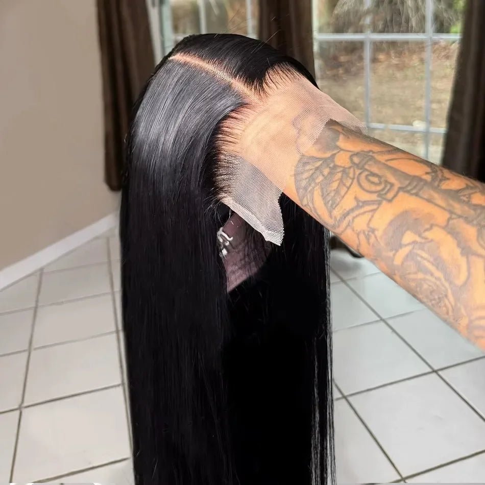 Wear & Go Glueless 13x6 HD Lace Front Wig – Indian Cuticle Aligned Human Hair for Black Women | Invisible Lace, Zero Glue - sensationmarketsensationmarket191284209:13815387#Straight;191288010:3327837#Black;191290947:25118816#4 Inches;211092054:-4#13x6glulessWear & Go Glueless 13x6 HD Lace Front Wig – Indian Cuticle Aligned Human Hair for Black Women | Invisible Lace, Zero Glue4 Inches|13x6glulessBlackStraight