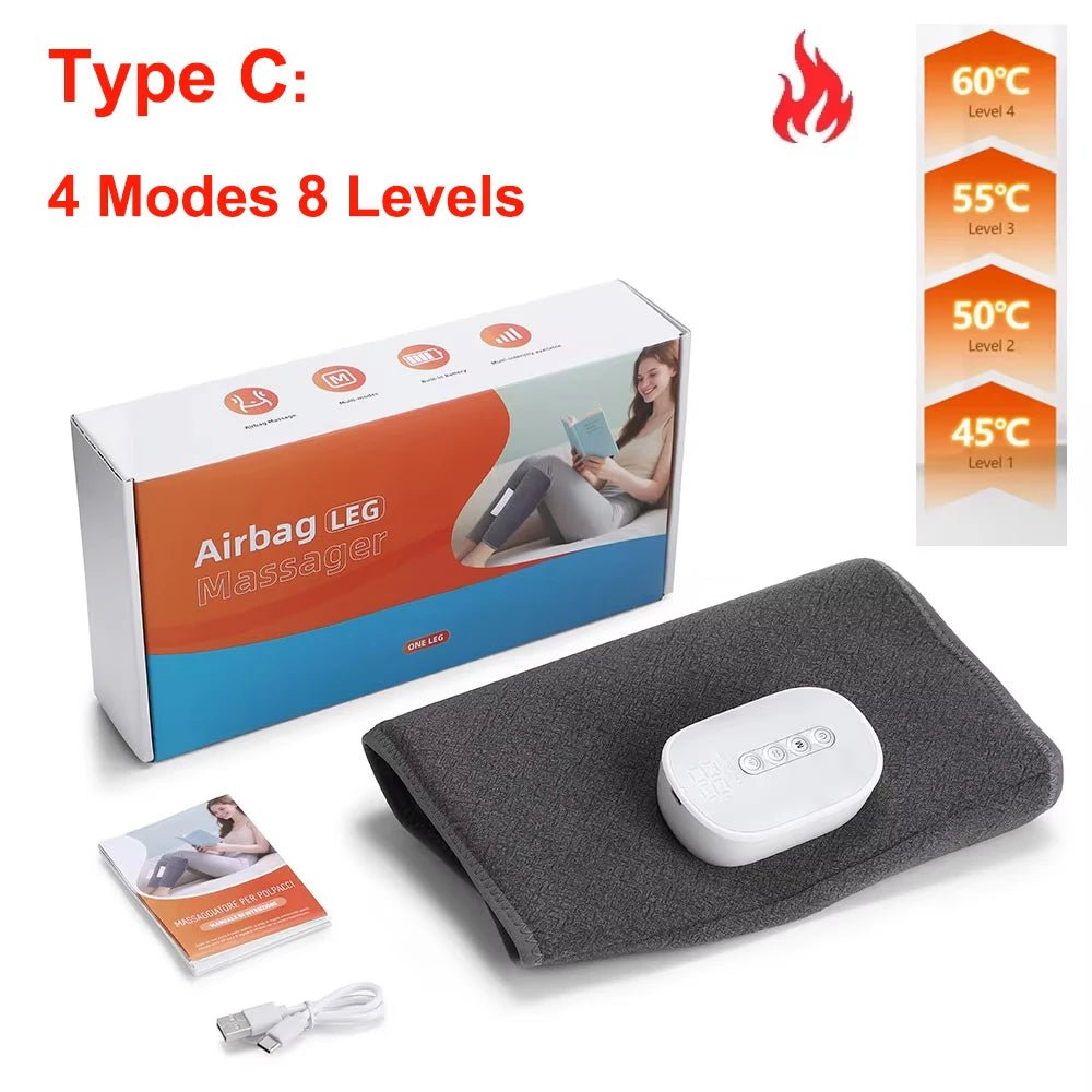 Wireless 360° Calf & Leg Massager – 3-Level Hot Compress & Airbag Compression for Muscle Relief, Foot Relaxation & Blood Circulation - sensationmarketsensationmarket14:175#Type C;200007763:201336100Wireless 360° Calf & Leg Massager – 3-Level Hot Compress & Airbag Compression for Muscle Relief, Foot Relaxation & Blood CirculationChina MainlandType C
