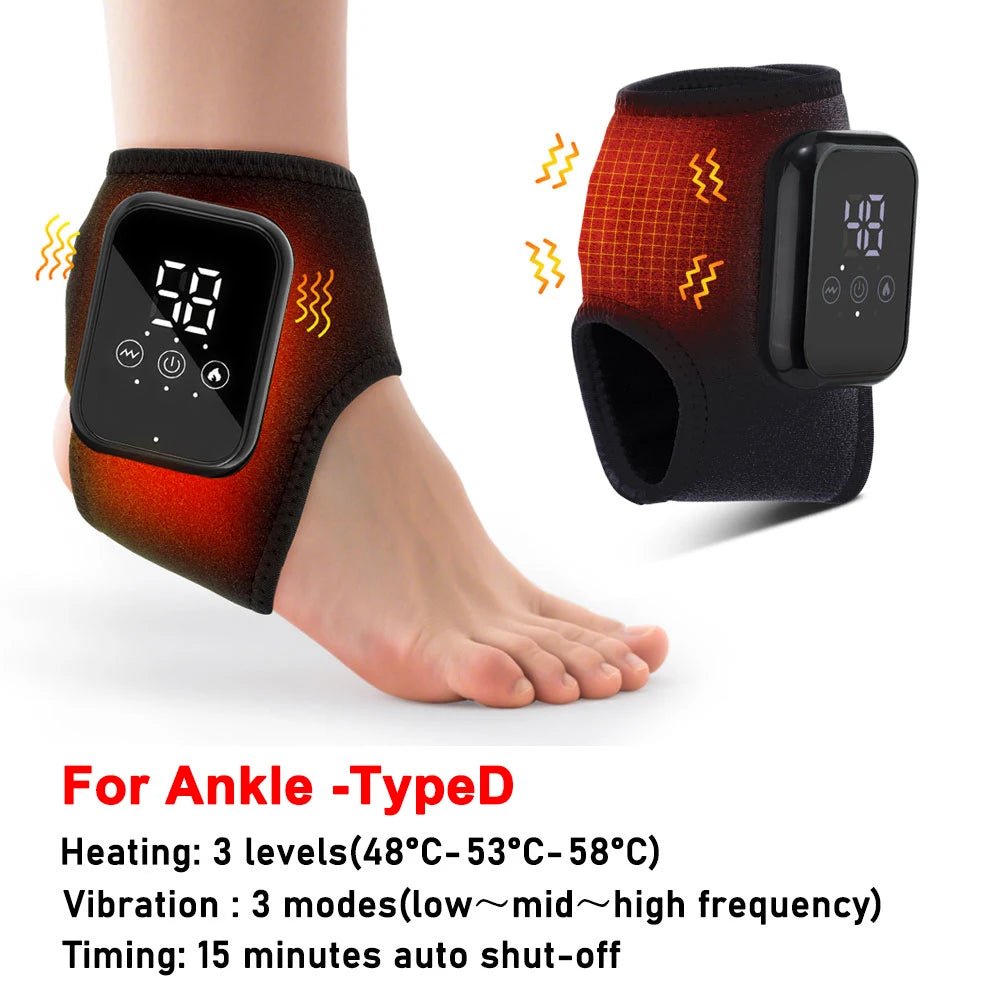 Wrist & Ankle Heating Vibration Massager Wrap – Cordless Joint Support Belt for Hand & Foot Fatigue Relief | Massage Pad for Home Use - sensationmarketsensationmarket14:1052#For Ankle -D;200007763:201336100;200009209:201898808#1pcWrist & Ankle Heating Vibration Massager Wrap – Cordless Joint Support Belt for Hand & Foot Fatigue Relief | Massage Pad for Home UseChina Mainland1pcFor Ankle -D