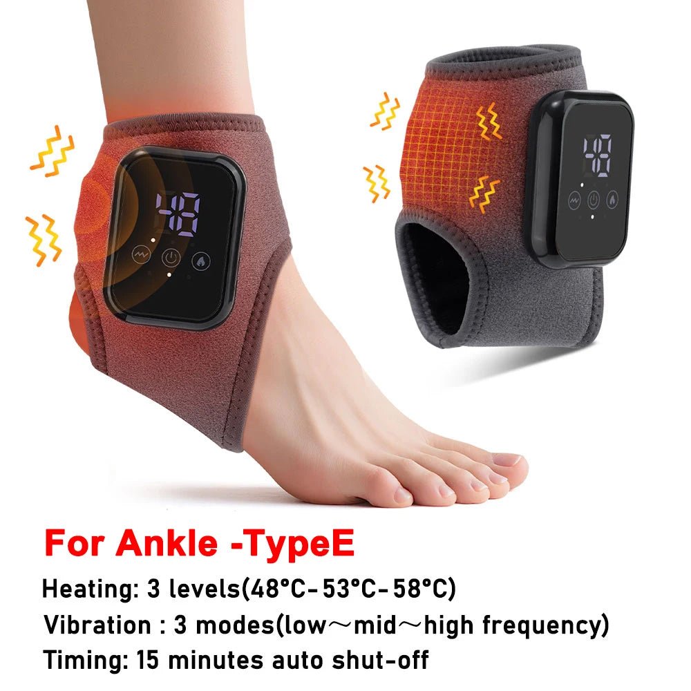 Wrist & Ankle Heating Vibration Massager Wrap – Cordless Joint Support Belt for Hand & Foot Fatigue Relief | Massage Pad for Home Use - sensationmarketsensationmarket14:496#For Ankle -E;200007763:201336100;200009209:201898807#1 pair-2pcsWrist & Ankle Heating Vibration Massager Wrap – Cordless Joint Support Belt for Hand & Foot Fatigue Relief | Massage Pad for Home UseChina Mainland1 pair-2pcsFor Ankle -E