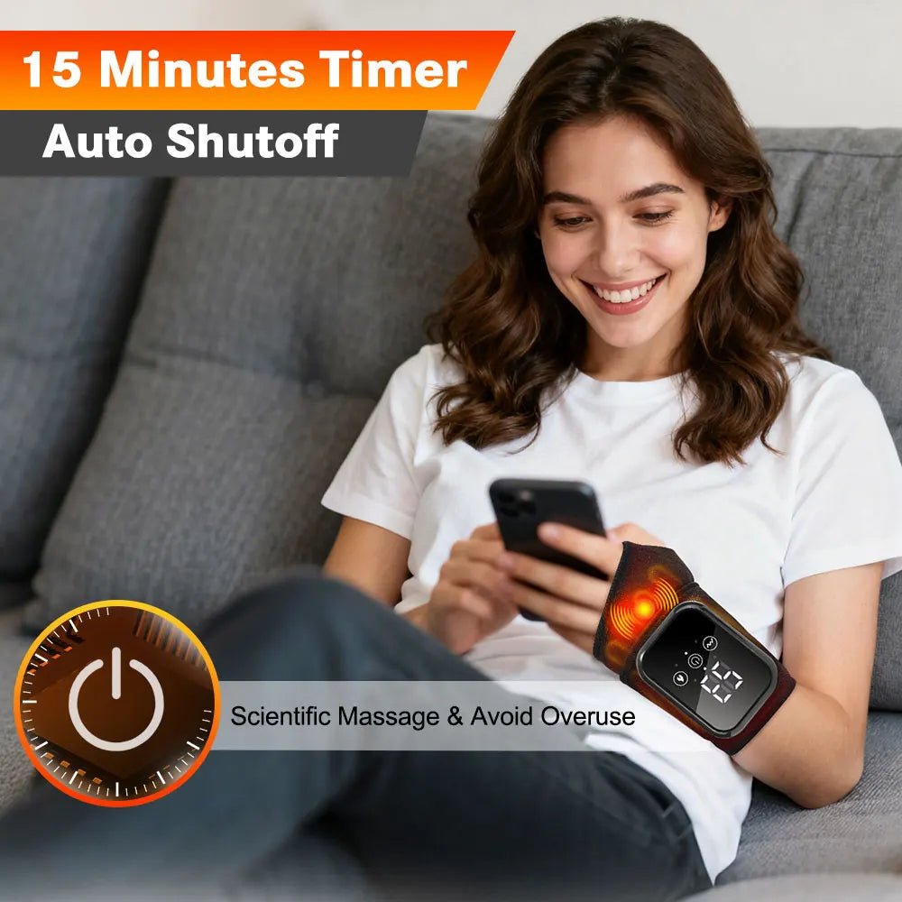 Wrist & Ankle Heating Vibration Massager Wrap – Cordless Joint Support Belt for Hand & Foot Fatigue Relief | Massage Pad for Home Use - sensationmarketsensationmarket14:10#For Wrist -B;200007763:201336100;200009209:201898807#1 pair-2pcsWrist & Ankle Heating Vibration Massager Wrap – Cordless Joint Support Belt for Hand & Foot Fatigue Relief | Massage Pad for Home UseChina Mainland1 pair-2pcsFor Wrist -B