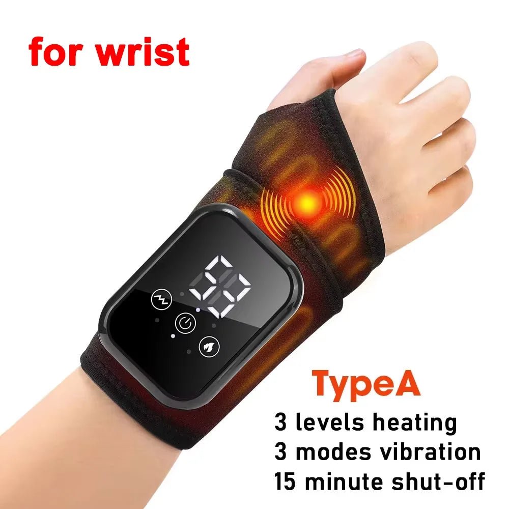 Wrist & Ankle Heating Vibration Massager Wrap – Cordless Joint Support Belt for Hand & Foot Fatigue Relief | Massage Pad for Home Use - sensationmarketsensationmarket14:200003699#For Wrist -A;200007763:201336100;200009209:201898807#1 pair-2pcsWrist & Ankle Heating Vibration Massager Wrap – Cordless Joint Support Belt for Hand & Foot Fatigue Relief | Massage Pad for Home UseChina Mainland1 pair-2pcsFor Wrist -A